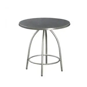 Partyrent : Mesa melamina gris y acero